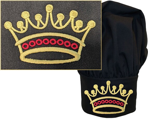 Royal Crown Gold & Rubies Chef Hat King Queen Prince Princess Cookout BBQ Cook Toque Kitchen Cap Il_570xn