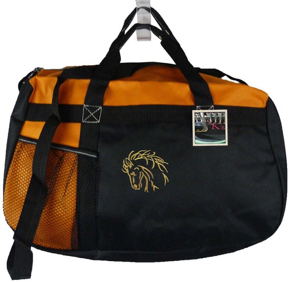 Beautiful Horse Head Monogram Gym Bag Gemline Sequel Duffel Travel Custom Embroidered + Free Name Ranch Rodeo Cowboy Il_570xn