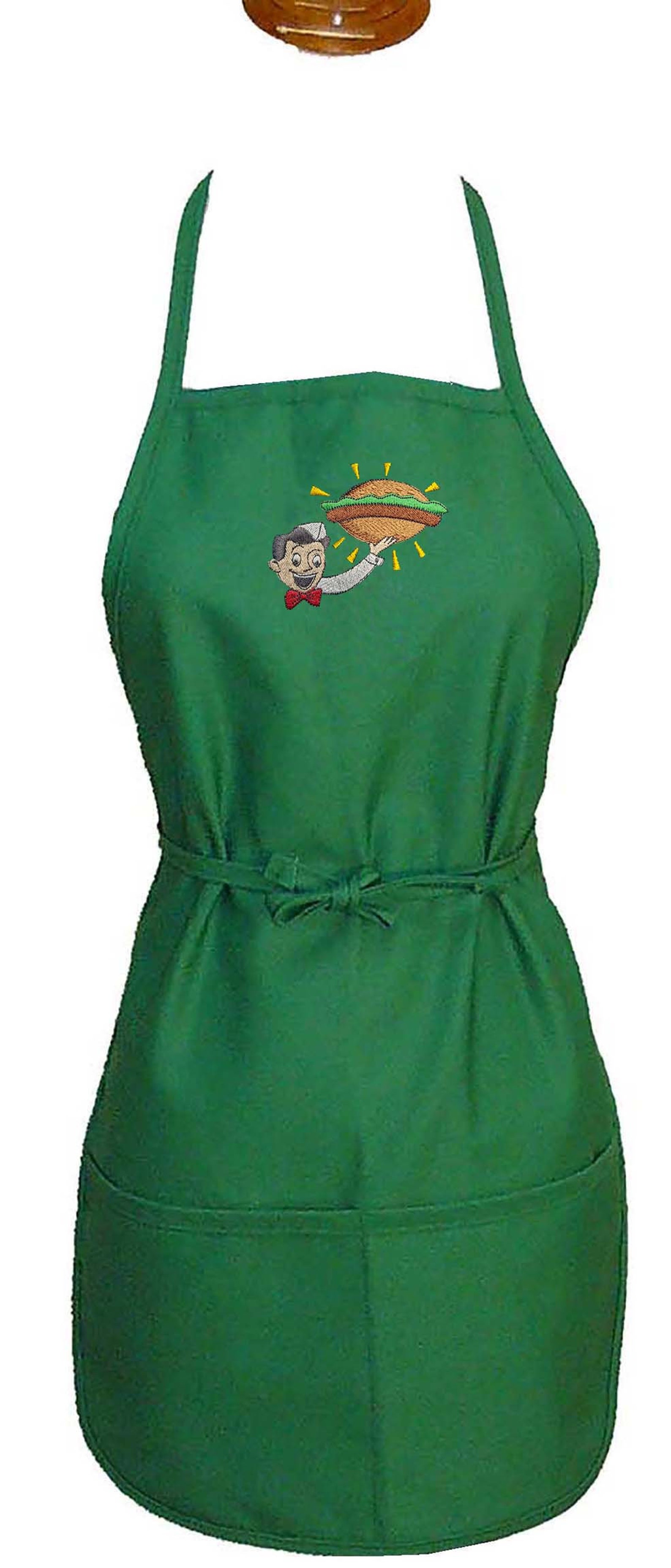 Retro Waiter Custom Embroidered Apron Youth or Adult Size Etsy