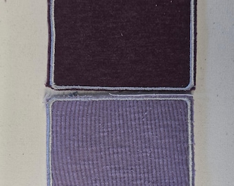 Purple Maroon Cotton Upcycled Patches Blank or Printed | Sew on, Heat Bond or Hook & Loop