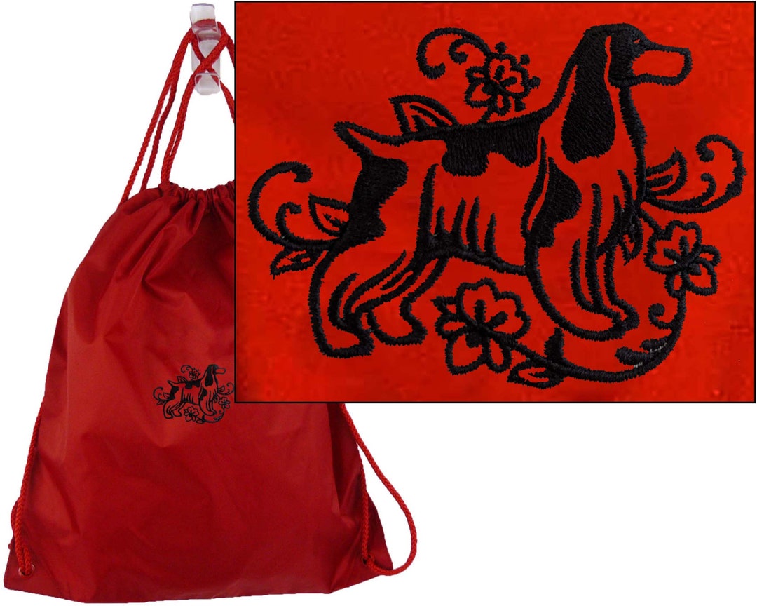 English Cocker Spaniel Monogram on Backpack Personalized Puppy Etsy