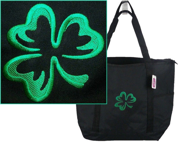 Shamrock St. Patrick's Day Celebration Irish Pub Monogram Ireland On-The-Go Tote Bag Custom Embroidered + Free Name Il_570xn