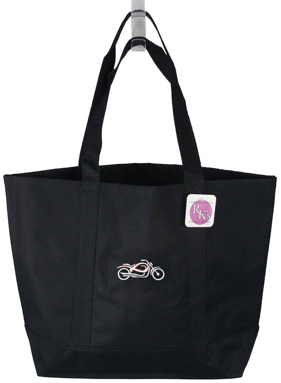 Breast Cancer Awareness Ribbon Angel Bag Pink Monogram Gemline Zipper Tote NWT