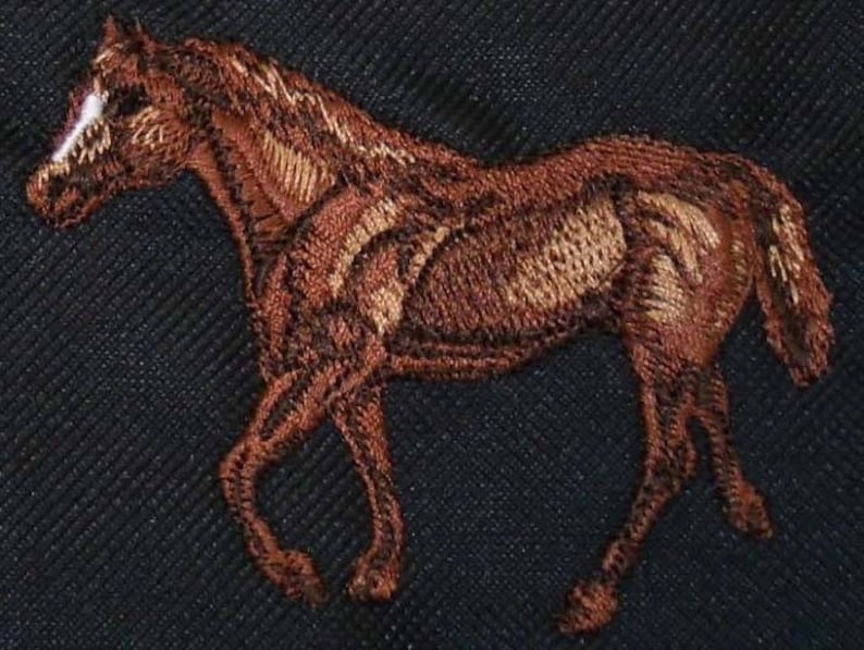 Name Custom Monogram Embroidered Graceful Quarter Horse Monogram Bag Gemline Select Zippered Tote
