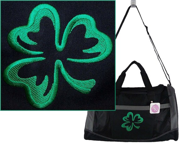 Shamrock Gemline Flex Sport Duffel St. Patrick's Day Irish Vacation Travel Bag + Free Name Custom Embroidered Il_570xn