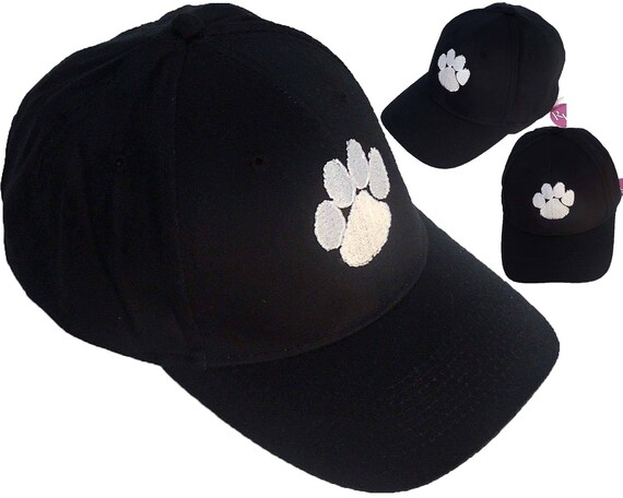 Rugged Paw Print Sports Team Mascot Monogram Baseball Hat Tigers Lions Cougars Bears Cap Coaching Mom Dad Custom Embroidered Il_570xn