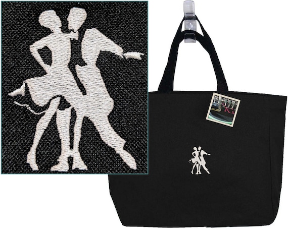 Dancers Ballroom Dancing Custom Embroidered Essential Tote Bag Monogram + Free Name Dance Instructor Gift Il_570xn