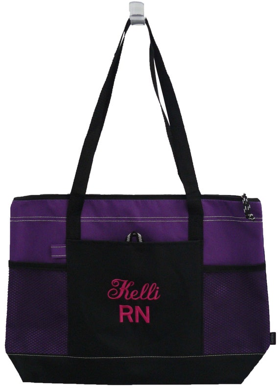 New Gemline Totes With Glitter Monograms