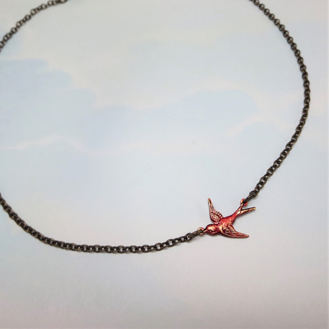 Red Bird Bracelet Flying Sparrow Redbird Cardinal Jewelry Gift Etsy