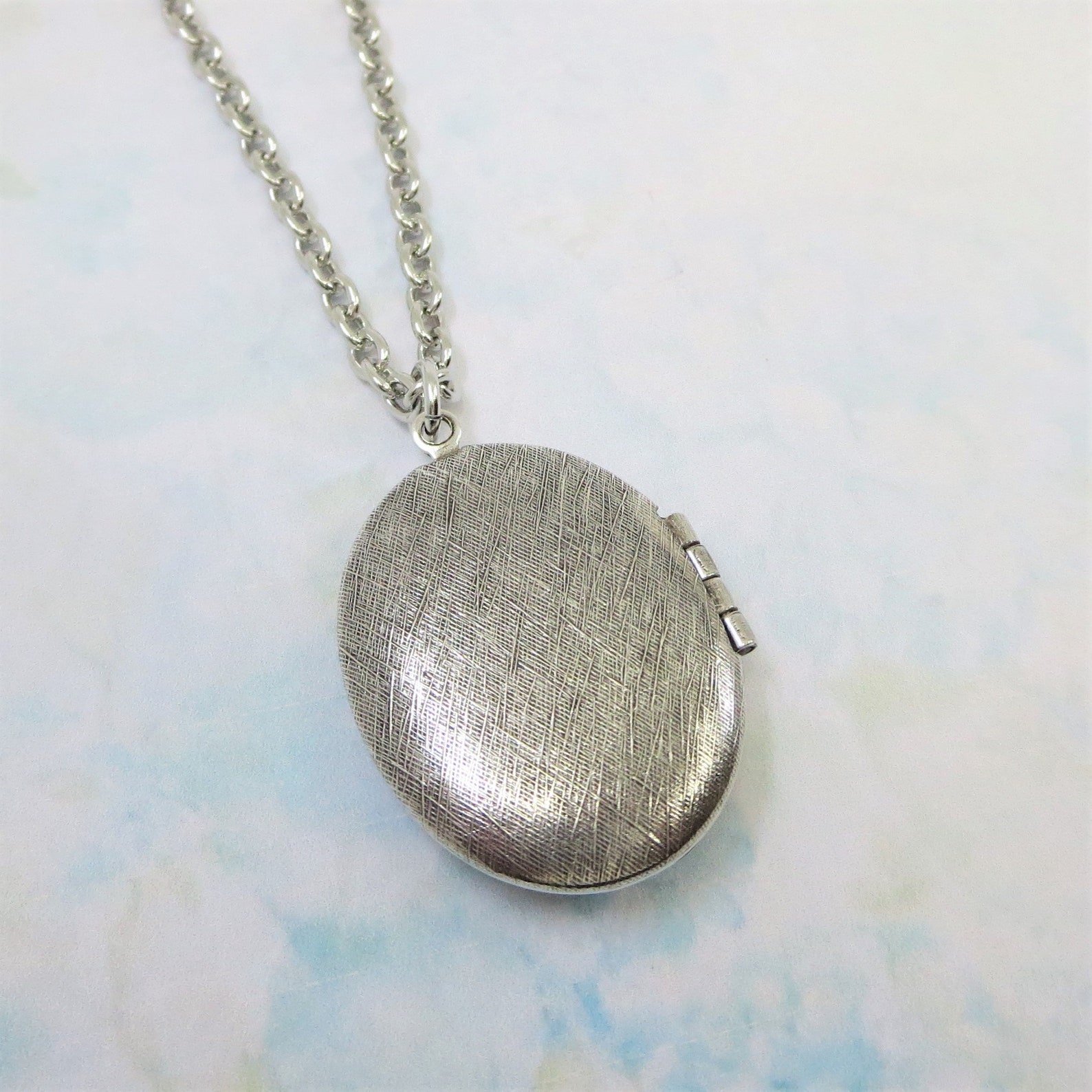 Silver Rose Locket Flower Locket Victorian Locket Oval Locket Etsy