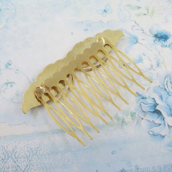 Vintage Cloisonne Hair Comb Vintage Enamel Hair C… - image 6