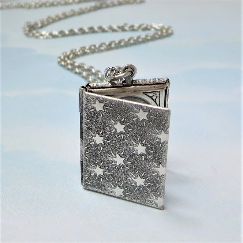 Book Locket Flower Locket Flower Book Locket Nature Garden Etsy