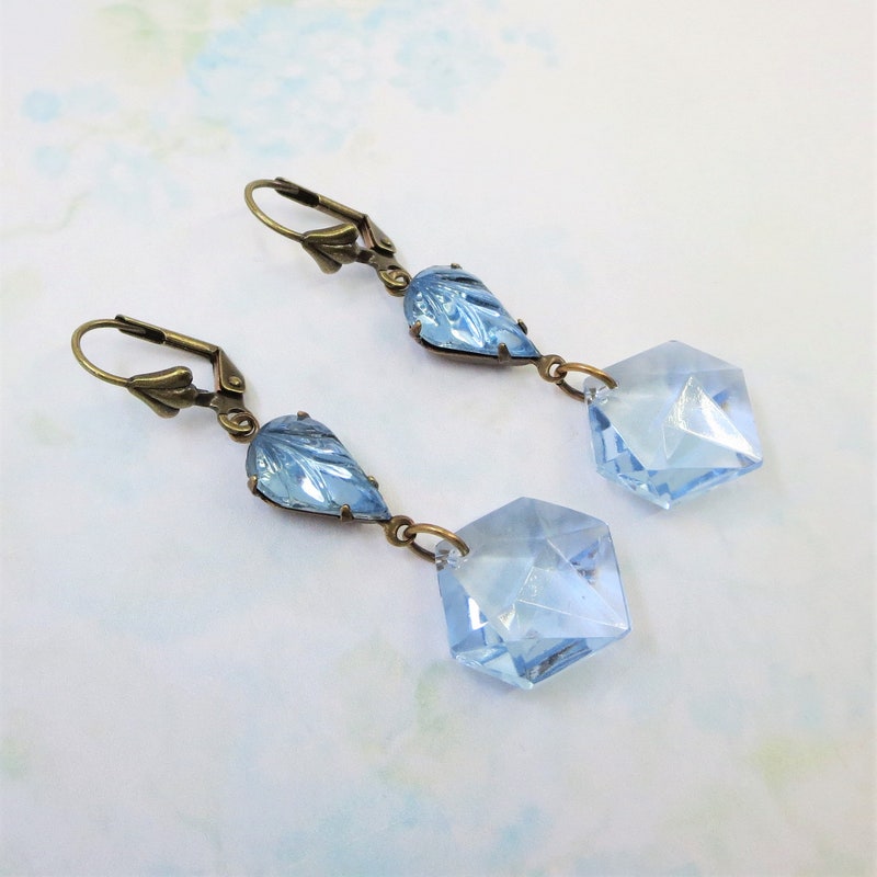 Earrings Nett Drop Ice Blue
