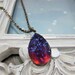 Dragons Breath Necklace Mexican Opal Necklace LARGER SIZE Pendant Glass Opal Jewelry Gift 