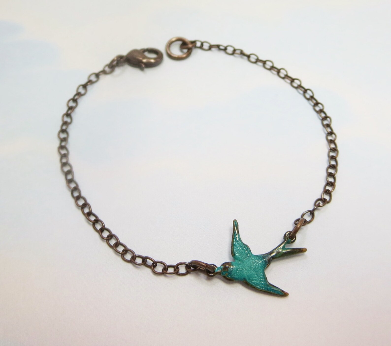 Red Bird Bracelet Flying Sparrow Redbird Cardinal Jewelry Gift Etsy