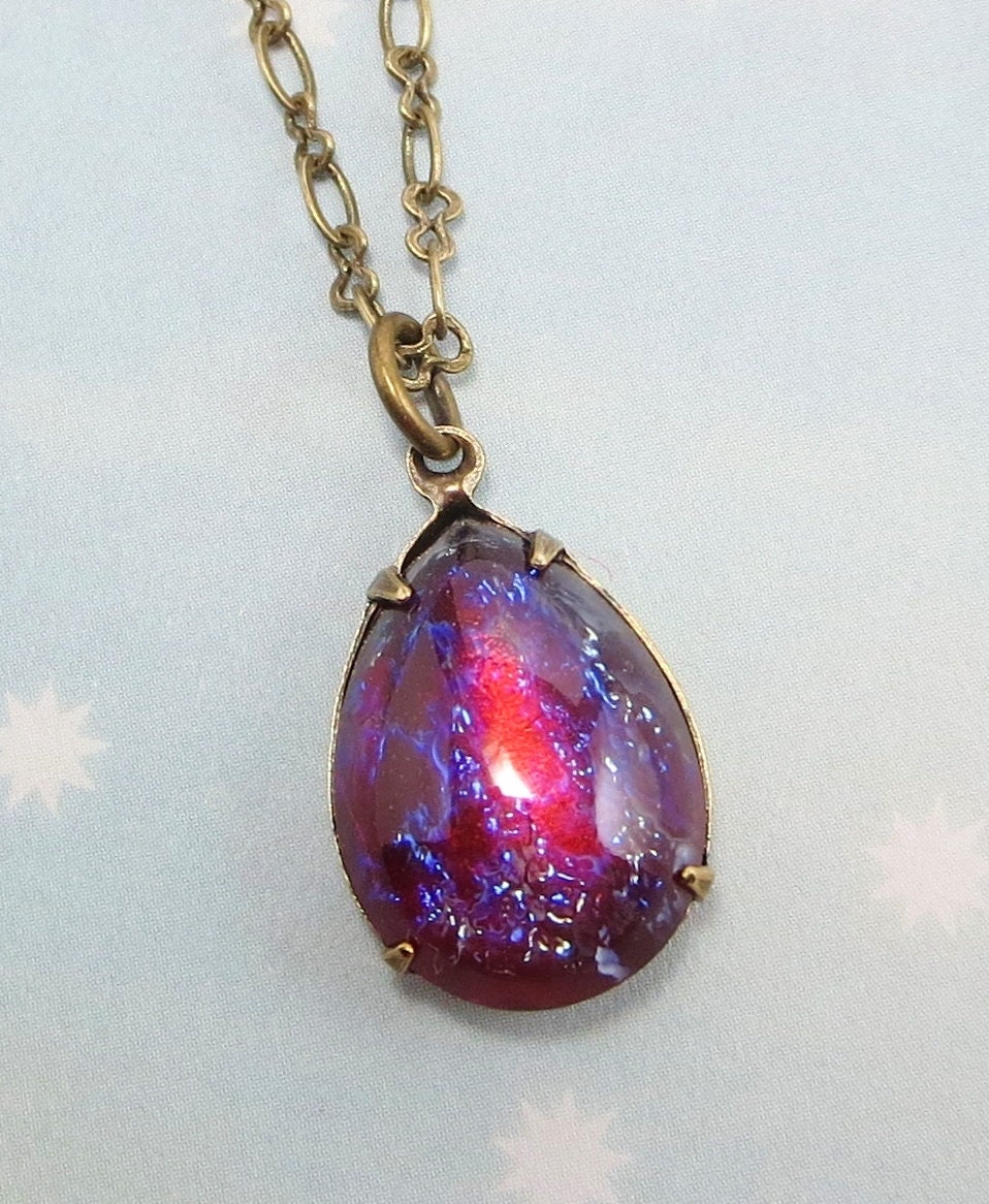 Mexican Opal Necklace Dragons Breath 