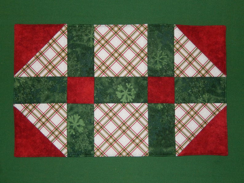 Christmas Plaid Placemats Set of Two Etsy