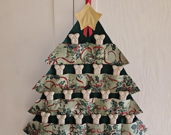 Treat Advent Tree, Holly and Ribbons