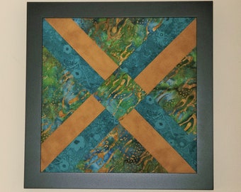 Patchwork Batik in a 12 x 12 Frame