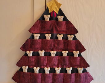 Treat Advent Tree, Barnwood Red