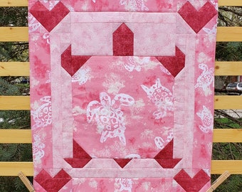 Turtle and Hearts Wall Hanging