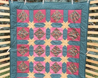 Stars and Squares Lap Quilt
