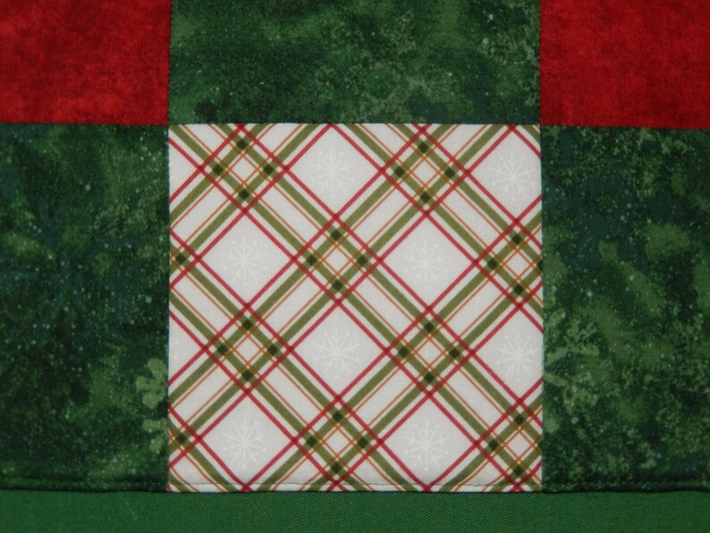 Christmas Plaid Placemats Set of Two Etsy