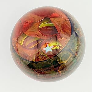 Gold Star Seed Vortex Marble 55mm Shell Neisler