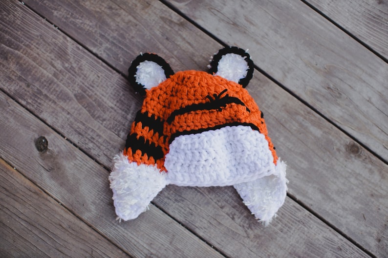 Crochet Pattern Hobbes/ Tiger/ Tigger Hat. Instant Digital Etsy