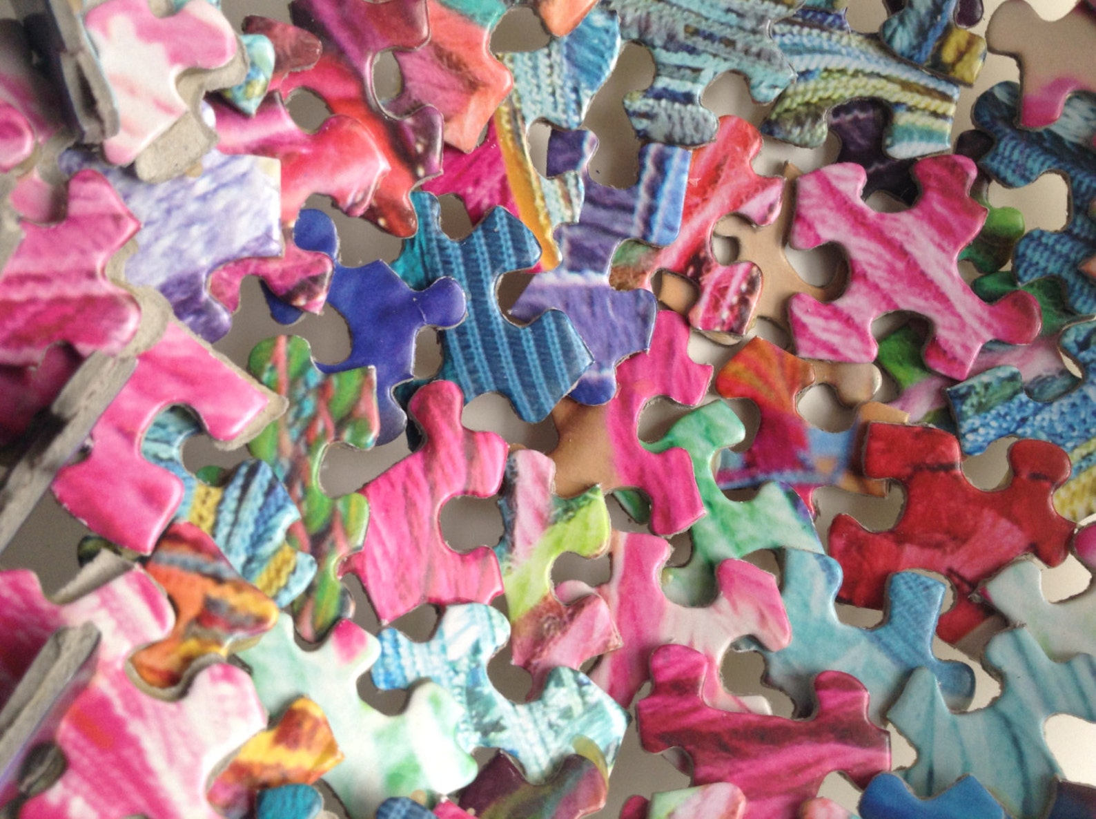 Multicolored Jigsaw Puzzle Bowl Etsy