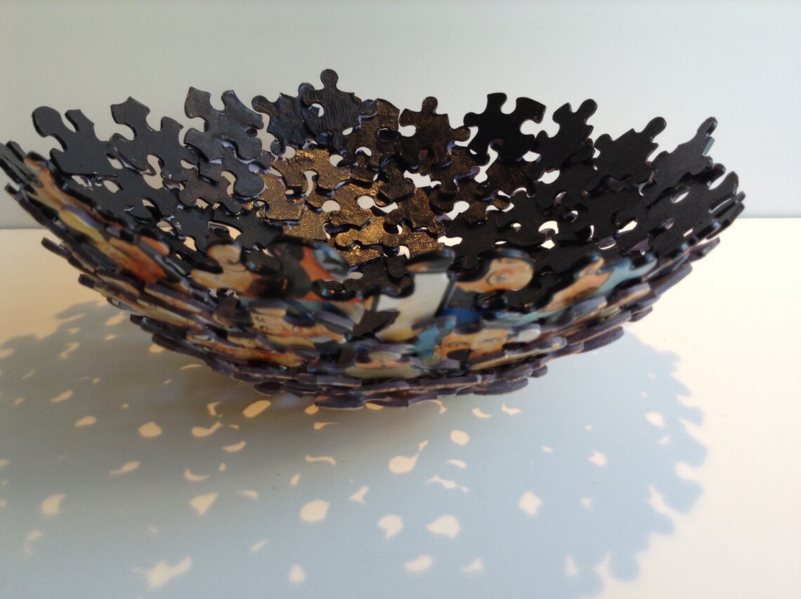 Who's Looking at You Jigsaw Puzzle Bowl Etsy