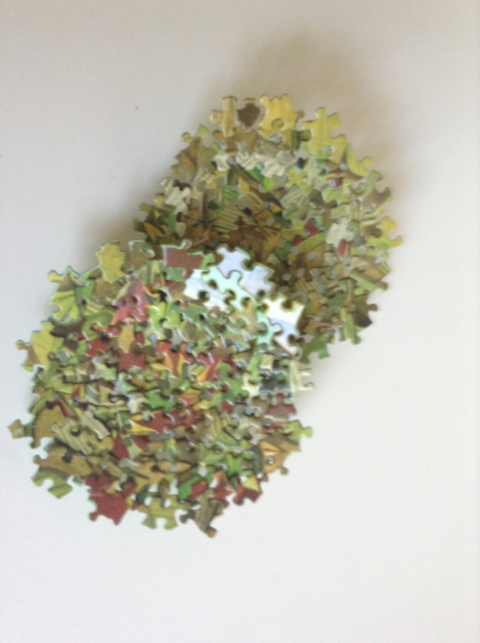 Shades of Green Jigsaw Puzzle Bowl Etsy