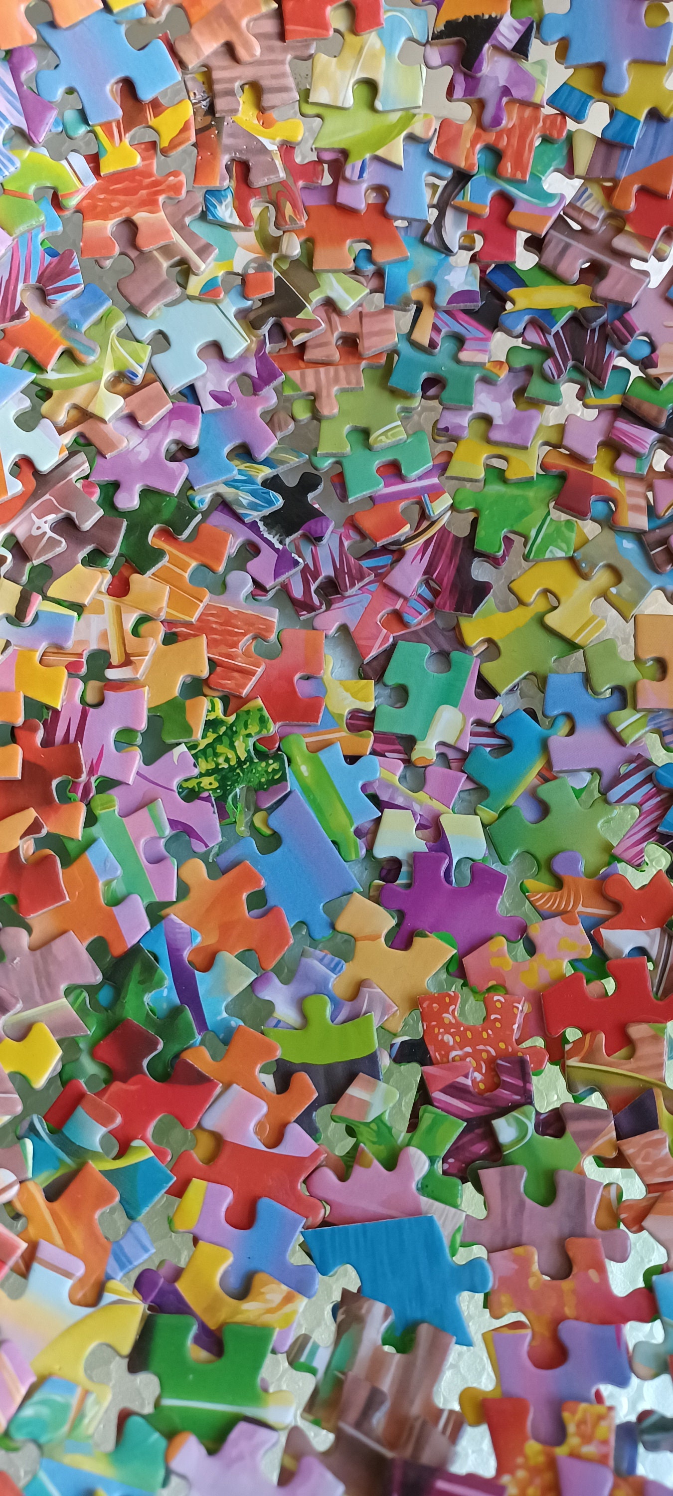 Large Decorative Multi Colored Jigsaw Puzzle Bowl Etsy Canada