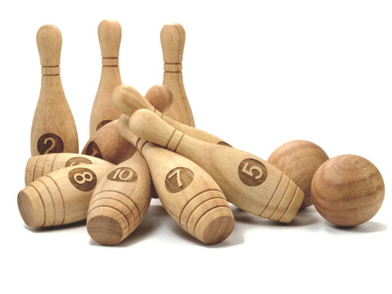 large ten pin bowling set