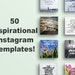 50 Instagram Templates, Instagram template, social media bundle, Instagram layout, social media images, social pack, Instagram branding,