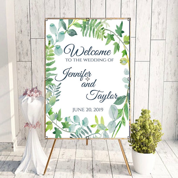 Our wedding sign, big welcome sign, reception welcome, boho welcome sign, welcome to our, large welcome sign, minimalist sign, boho wedding