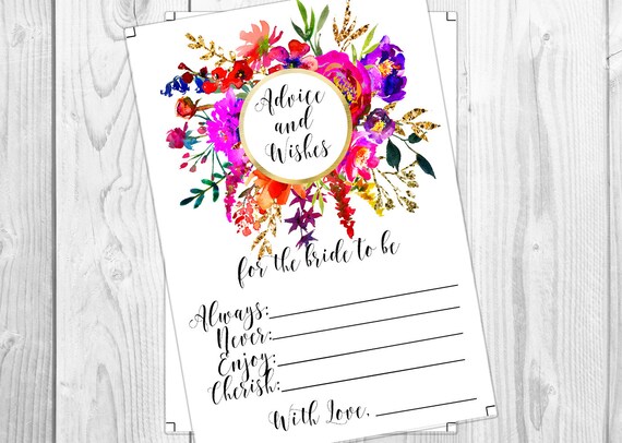 marriage advice card bachelorette