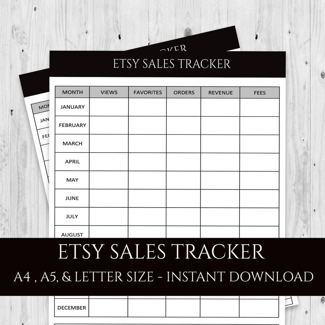 Etsy Sales Tracker Etsy Sales Stats Shop Data Tracking Etsy Etsy