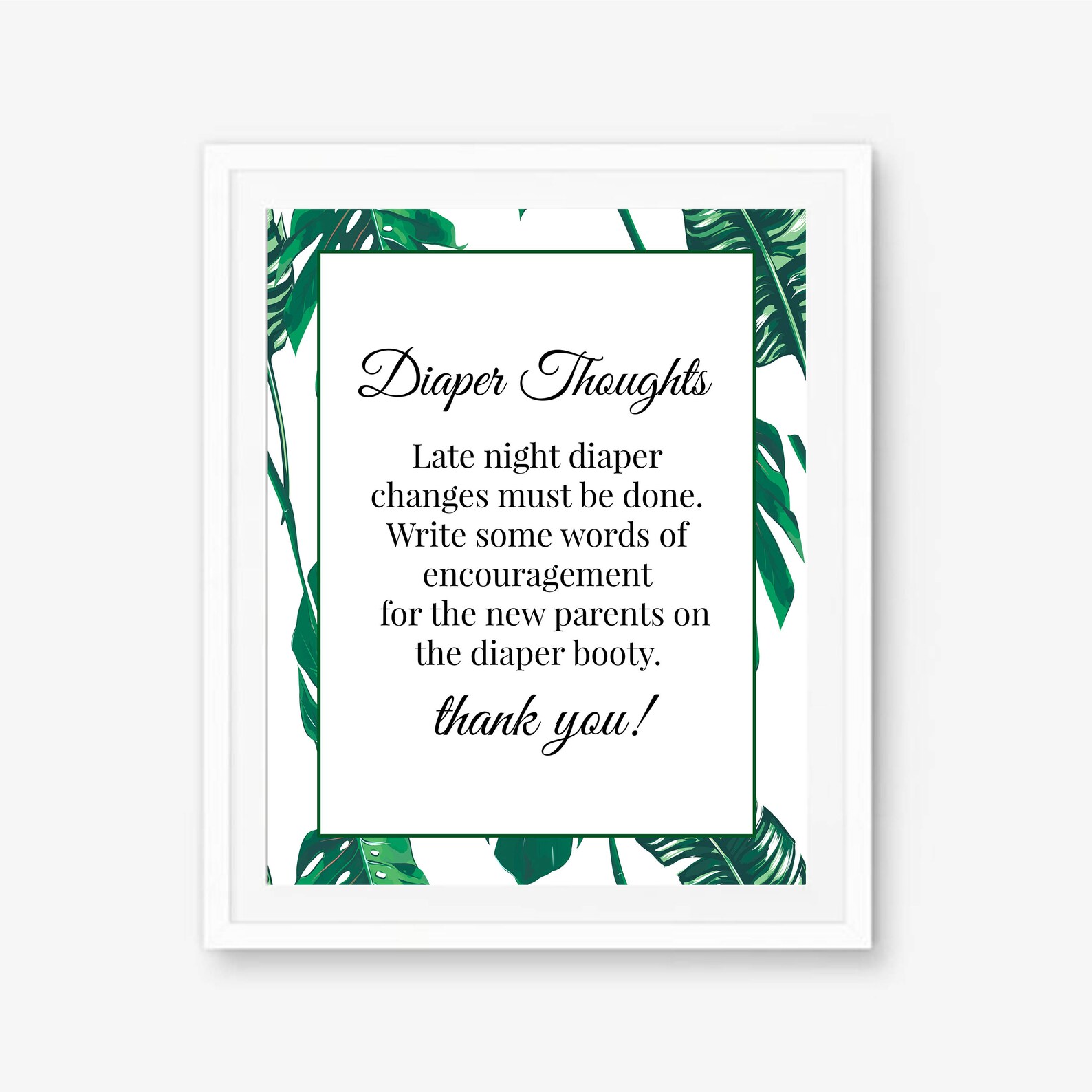 Diaper Thoughts Sign Diaper Message Game Diaper Thoughts - Etsy
