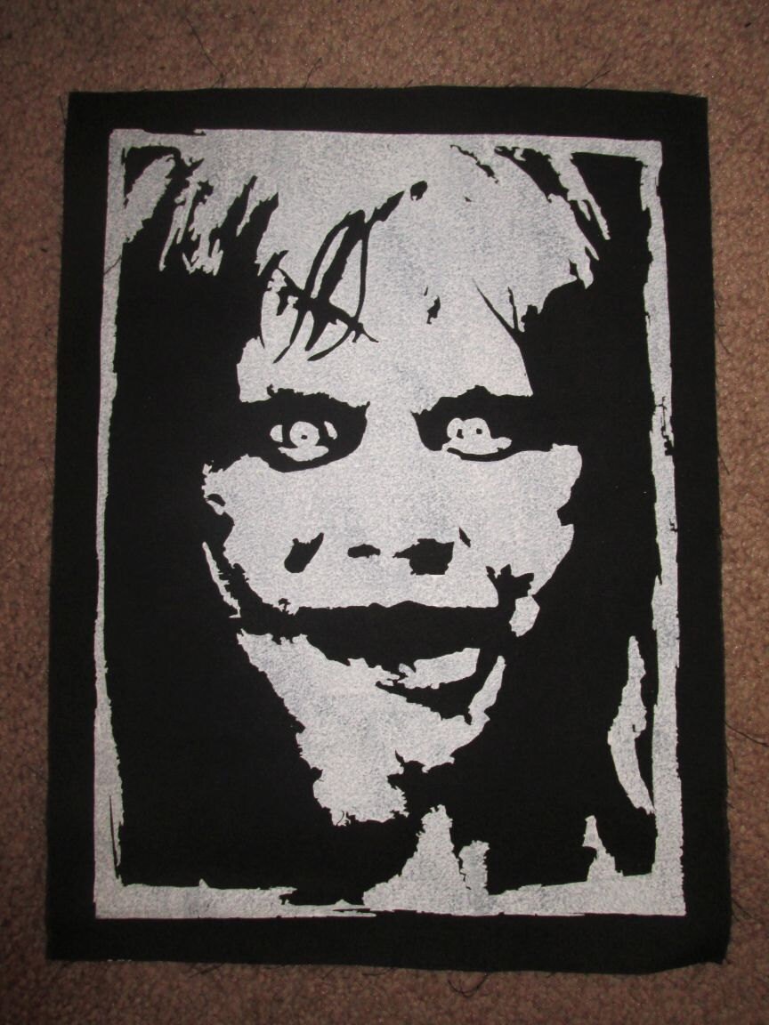 regan back patch print screen print punk patch stencil etsy