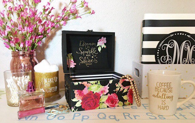 Teen Jewelry Box Gorgeous Teen Jewelry BoxMakeup StorageKeepsake BoxFlower Jewelry Etsy Teen Jewelry Box Gorgeous Teen Jewelry BoxMakeup StorageKeepsake BoxFlower Jewelry Etsy