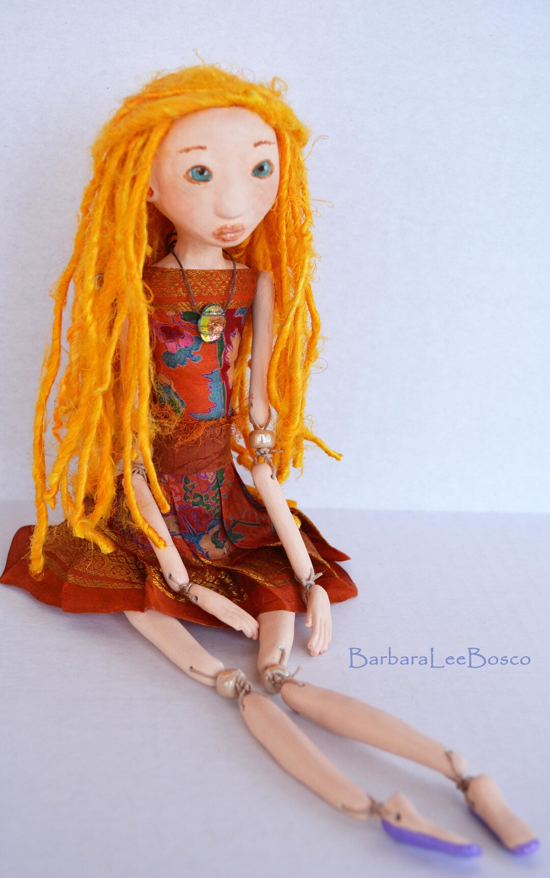 Ooakone of a Kind Art Doll Hand Sculpted Paper Clay Art Etsy