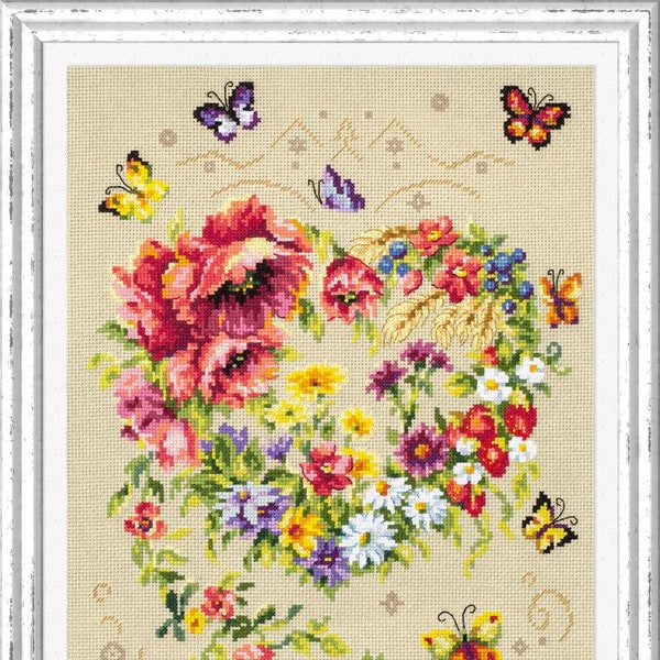 Shine of Your Heart by Magic Needle. Counted cross stitch kit 2019