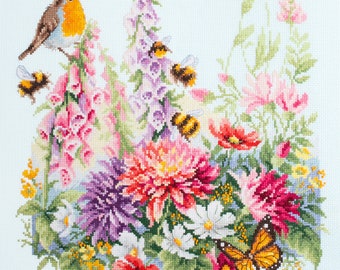 Magic Needle / 40-69 Peonies, 28 X 35 Cm / Cross Stitch Kit - Etsy  