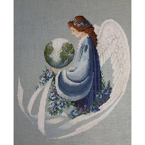 Earth Angel by Lavender & Lace. Cross stitch pattern Angel Collection Designer Marilyn Leavitt-Imblum