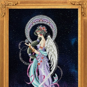Mayari, deity of the moon by Bella Filipina Designs 2020 Counted cross stitch Pattern, Beads set and Set of Threads