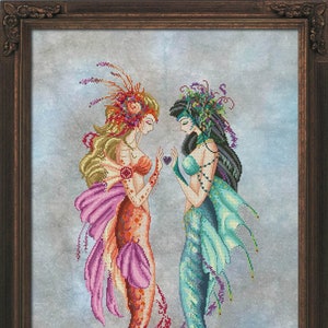 Daughters Of Estuary by Bella Filipina Designs 2021 Counted cross stitch Pattern, Beads set and Set of Threads