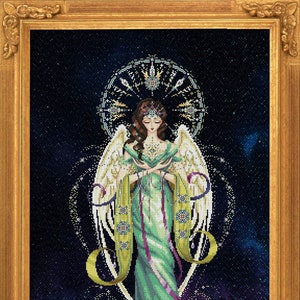 Tala, deity of the stars by Bella Filipina Designs 2022 Counted cross stitch Pattern, Beads set and Set of Threads