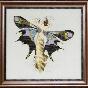 Night Nymph by Mirabilia 2009 designer Nora Corbett Cross stitch pattern and embellishment pack