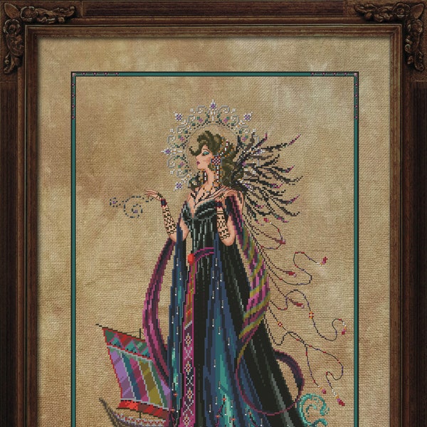 Magwayen de Bella Filipina Designs. Diseño de punto de cruz lanzado en octubre de 2022.